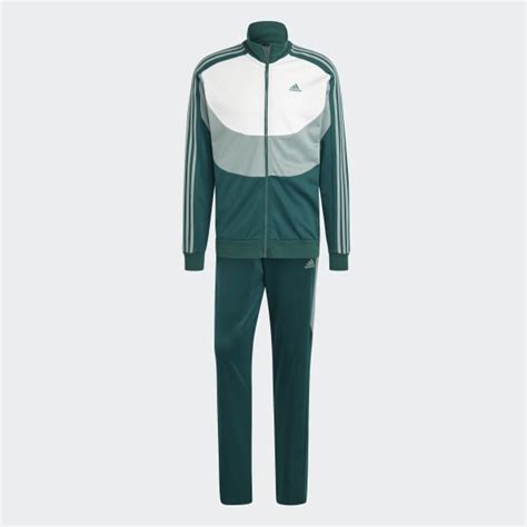 adidas grün anzug damen|adidas Colorblock Trainingsanzug .